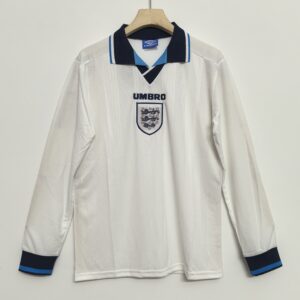 Long sleeves: England home shirt for the 1996 season