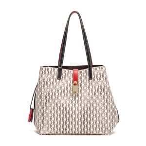 CHCH Women  Handbag Fashion Tote Bag LadiesPrinted pattern commuting Shoulder Bag PU Leather Top-Handle Bag