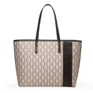 CHCH Women's Tote Bag Letter Print Large Capacity Shoulder Bag Handbag