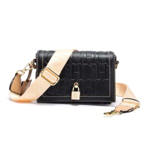 CHCH Women's Medium Shoulder Bag Shoulder Bag Women PU Leather Women's Crossbody Bag with Adjustable Wide Strap