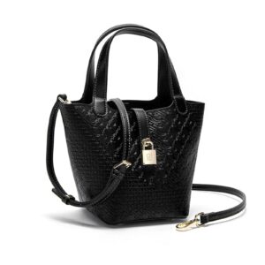 CHCH women's solid color letter print handbag shoulder bag crossbody bag adjustable shoulder strap