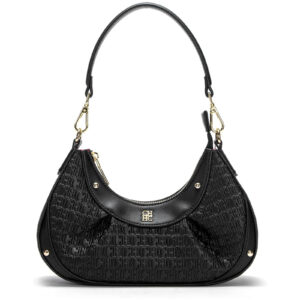 CHCH Women's Shoulder Bag Solid Color Letter Print Handbag Underarm Shoulder Bag