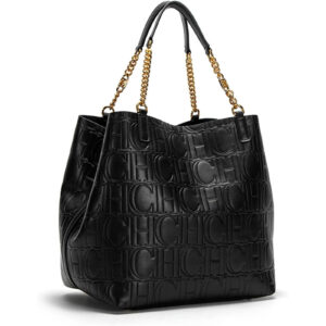 CHCH Womens Handbag With Large Capacity Letter Print Pattern Tote Bag Chain Strap Handbag