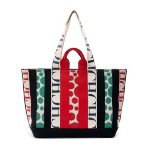CHCH Womens Handbag With Large Capacity Letter Print Pattern Tote Bag