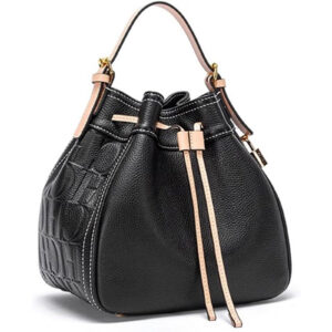 CHCH women's drawstring design casual letter design crossbody bag women's shoulder bag