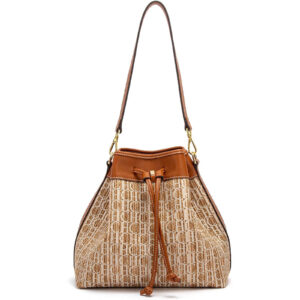 CHCH women's drawstring bag women's shoulder crossbody bag daily commuting large capacity bucket bag