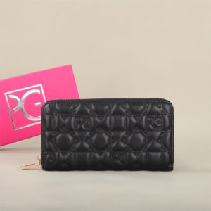 PG Women's Fashion Classic Wallet Letter Print Portable Card Holder Coin Purse