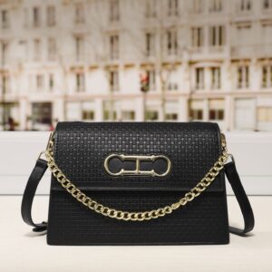 CHCH women's small square bag commuter shoulder crossbody bag solid color