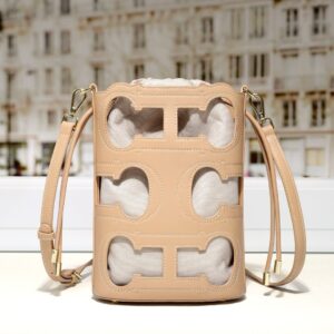 CHCH Women's Hollow Design Daily Bag Double Drawstring Women's Shoulder Crossbody Bag
