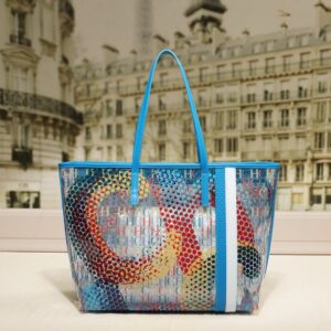 CHCH Women's Colorful Handbags Double Bags Transparent Letter Design Exquisite and Novel Shoulder Bag