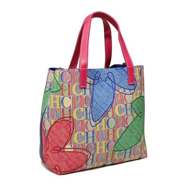 71801-1XS-FI玫红 绿-Rose Red Green-4 Women's Large Capacity Crossbody Bag