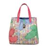 71801-1XS-FI玫红 绿-Rose Red Green-6 Women's Large Capacity Crossbody Bag