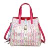 71801-1XS-FV3 Rose Red-1 Women's Large Capacity Crossbody Bag Letter Print Handbag/Shoulder Bag
