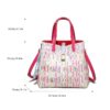 71801-1XS-FV3 Rose Red-6 Women's Large Capacity Crossbody Bag Letter Print Handbag/Shoulder Bag