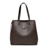 71801-5啡-Coffee-1 Women's Large Capacity Letter Print Handbag/Shoulder Bag