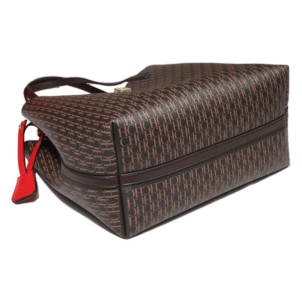 71801-5啡-Coffee-4 Women's Large Capacity Letter Print Handbag/Shoulder Bag