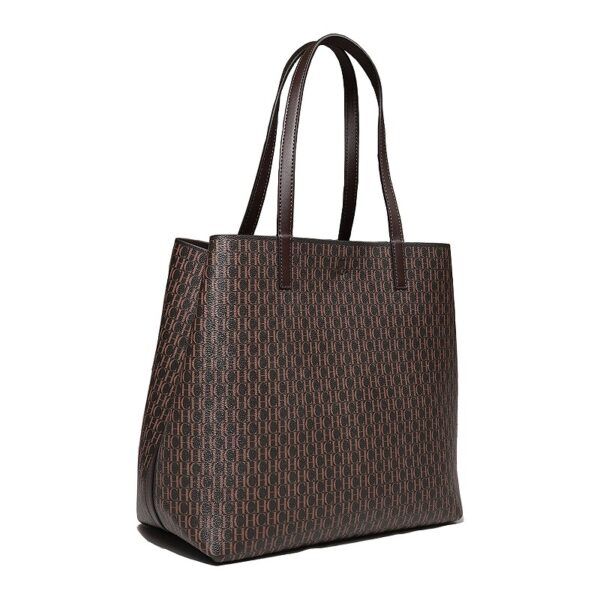 71801-5啡-Coffee-5 Women's Large Capacity Letter Print Handbag/Shoulder Bag