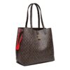 71801-5啡-Coffee-6 Women's Large Capacity Letter Print Handbag/Shoulder Bag