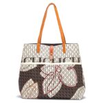 Women's Large Capacity Letter Print Handbag
