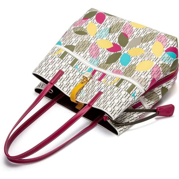 71801-DI杏 玫红Apricot Rose Red5 Women's Large Capacity Letter Print Handbag/Shoulder Bag