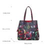 71801-FN2蓝-Blue-2 Women's Large Capacity Letter Print Handbag/Shoulder Bag