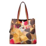 Women's Large Capacity Letter Print Handbag