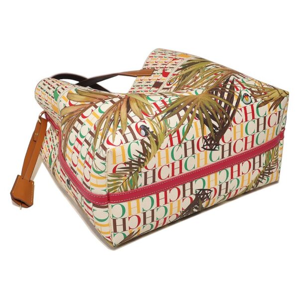 71801-FR杏_绿-Apricot Green-5 Women's Large Capacity Letter Print Handbag