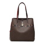 Women's Large Capacity Letter Print Handbag/Shoulder Bag