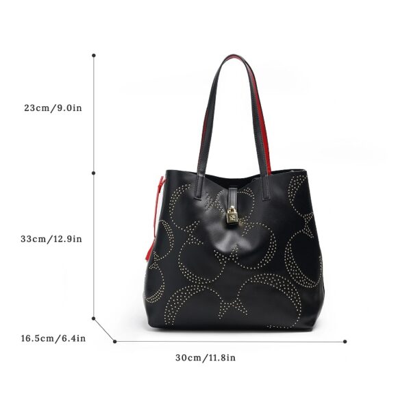 Women's Large Capacity Letter Print Handbag/Shoulder Bag
