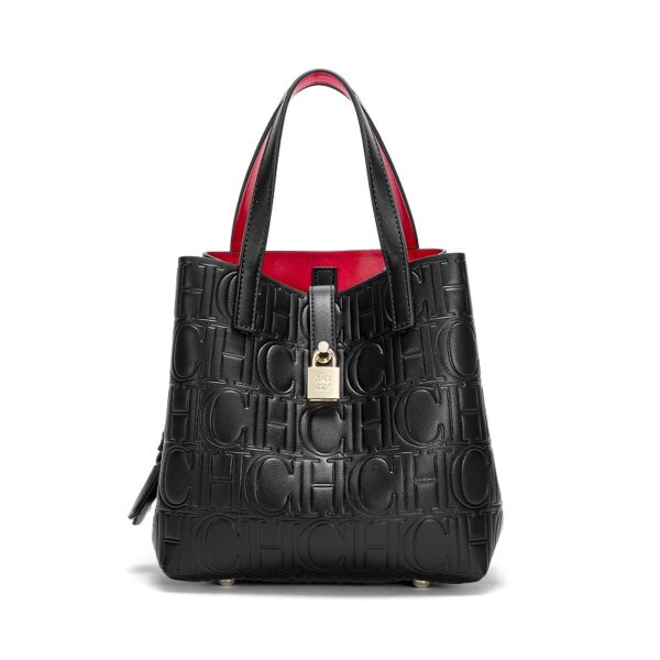 Women's letter embossed handbag, crossbody bag