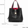 Women's letter embossed handbag, crossbody bag