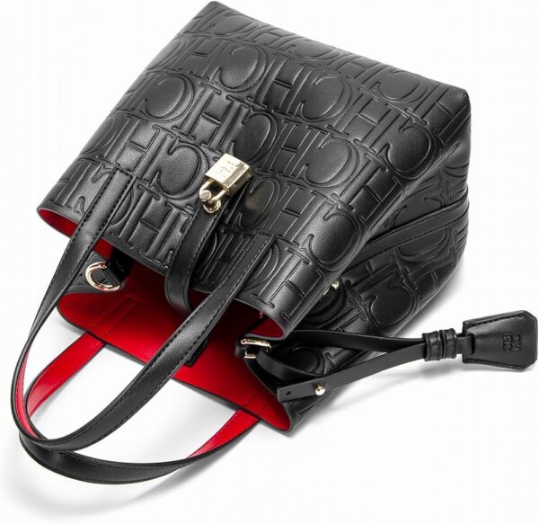 Women's letter embossed handbag, crossbody bag