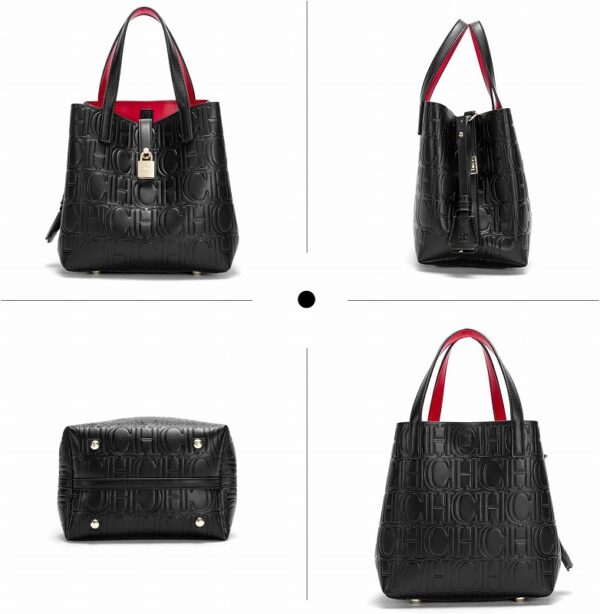 Women's letter embossed handbag, crossbody bag