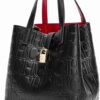 Women's letter embossed handbag, crossbody bag