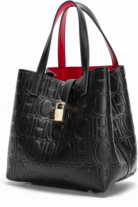Women's letter embossed handbag, crossbody bag