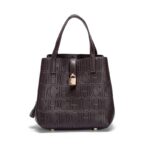Women's letter embossed handbag, crossbody bag