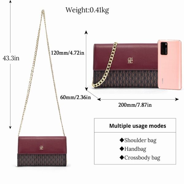 Square Shoulder Bag with Chain Strap