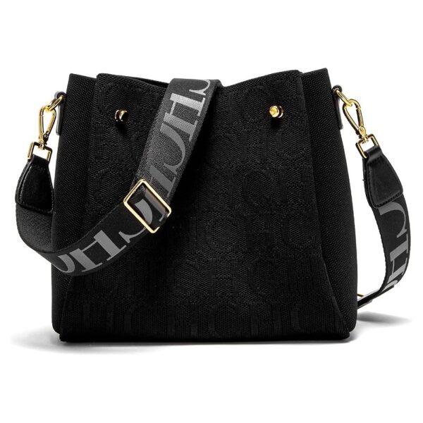 Women's Large Capacity Fly Woven Letter Print Crossbody Bag