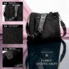 Women's Large Capacity Fly Woven Letter Print Crossbody Bag