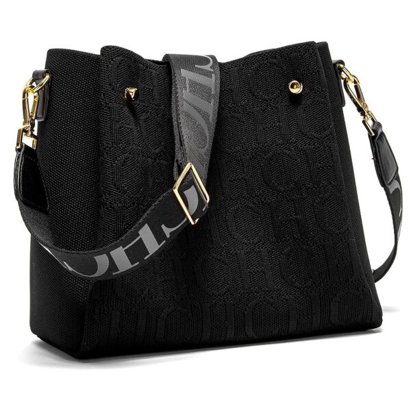 Women's Large Capacity Fly Woven Letter Print Crossbody Bag