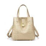 Women's letter embossed handbag, crossbody bag