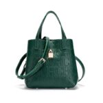 Women's letter embossed handbag, crossbody bag