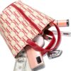 SD007-Red-4 Women's Large Capacity Letter Print Handbag