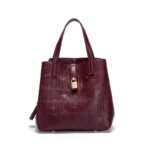 Women's letter embossed handbag, crossbody bag