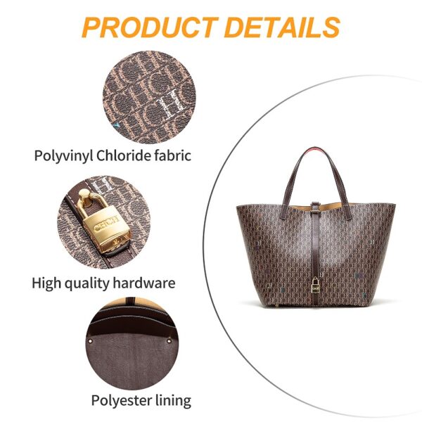 Women's Large Capacity Letter Printed Handbag Commuting Travel Tote Bag