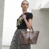 Women's Large Capacity Letter Printed Handbag Commuting Travel Tote Bag