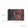 1364_R2_ BLACK2 Envelope‑Style Wristlet Clutch & Large Capacity Pouch