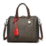 Women's Letter Printed Handbag Boston Bag