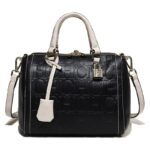 Women's Letter Printed Handbag Boston Bag