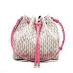 Women's Letter Print Shoulder BagCrossbody Bag Drawstring Bucket Bag